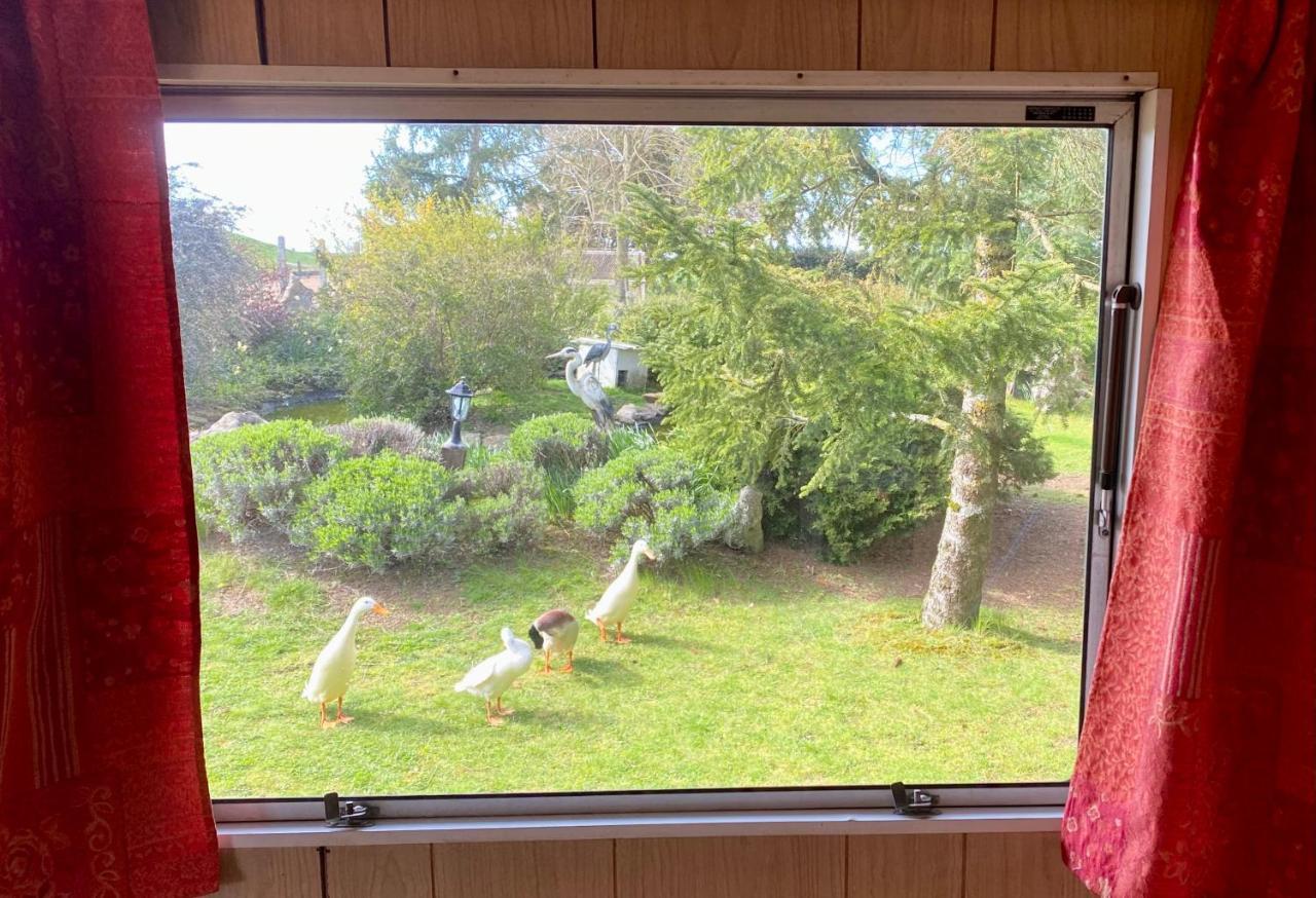 Mobilhome sous chalet en bois au calme à la ferme Josnes Esterno foto